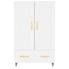 vidaXL Highboard hvit 69,5x31x115 cm konstruert tre