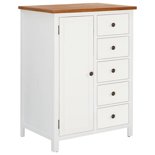 vidaXL Garderobe 76x52x105 cm heltre eik