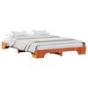vidaXL Sengestamme Vokset Brun 160 x 200 cm Massiv furu
