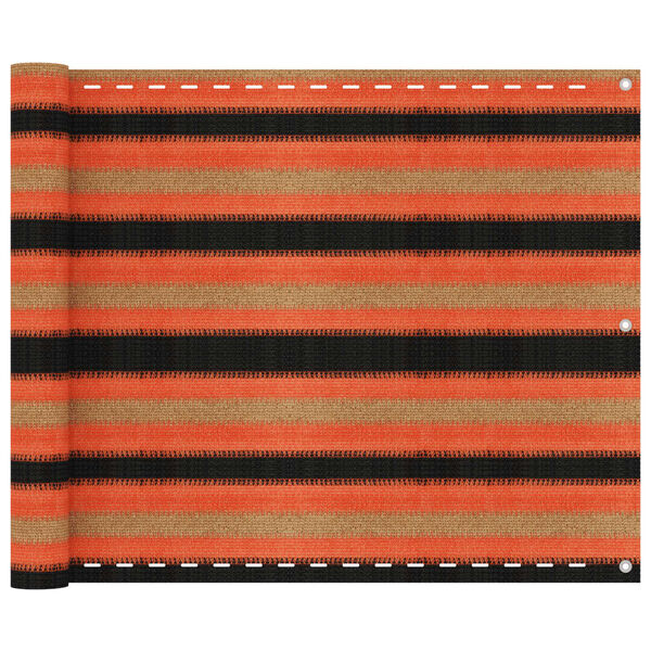 vidaXL Balkongskjerm flerfarget 75x600 cm HDPE