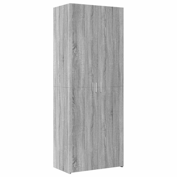 vidaXL Highboard gr&aring; sonoma 70x42,5x185 cm konstruert tre