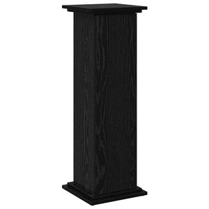 vidaXL Visningsstativ med d&oslash;r Svart Eik 31 x 30 x 90 cm Konstruert tre