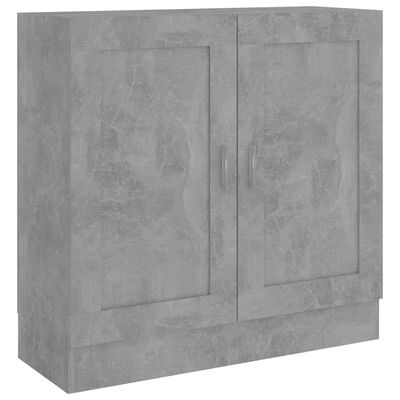 vidaXL Bokhylle betonggrå 82,5x30,5x80 cm sponplate