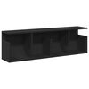 vidaXL Veggskap 100x20x30 cm svart konstruert tre