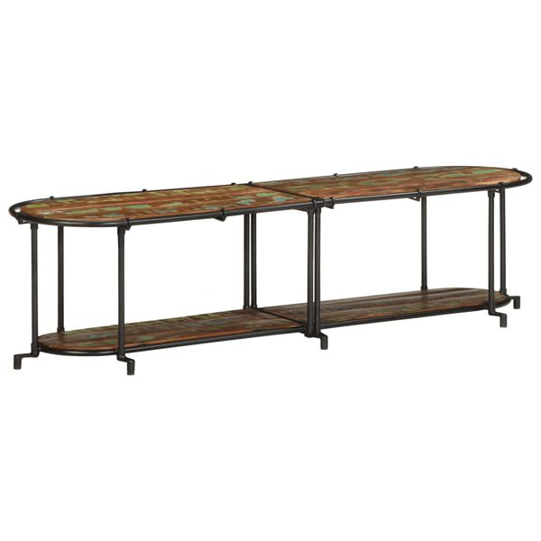 vidaXL TV-benk 160x42x40 cm gjenvunnet heltre