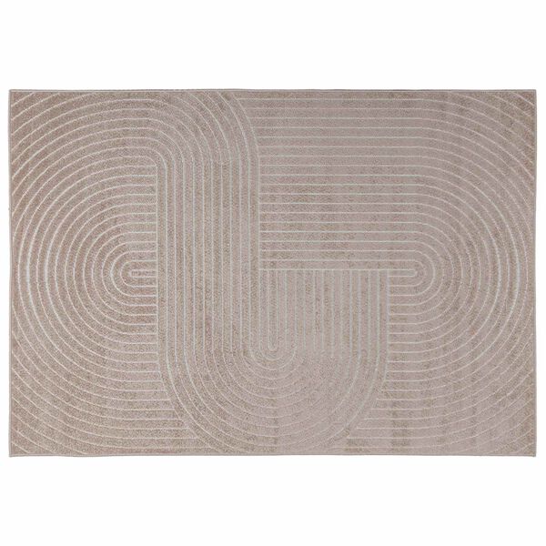 vidaXL Omr&aring;detepper Rektangul&aelig;r HUARTE Beige 200 x 140 cm Polyester