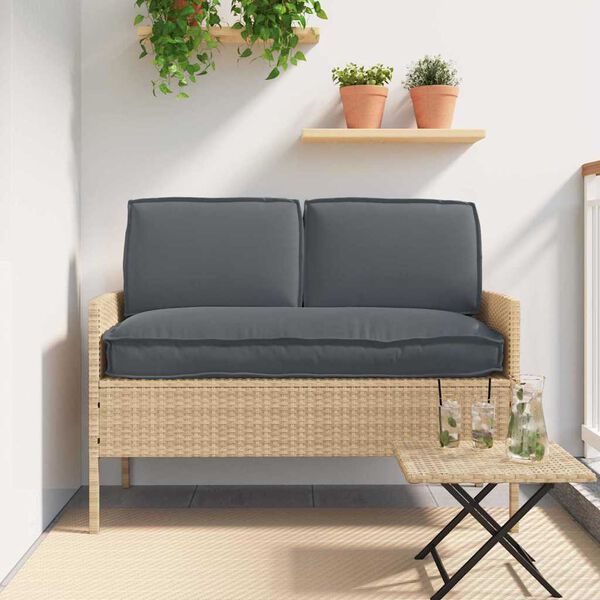 vidaXL Pallet Pute Sett 3 pcs Antrasitt 120 x 50 x 12 cm Oxford-stoff