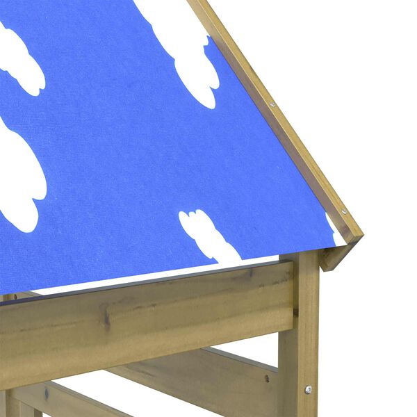 vidaXL Leket&aring;rn Brun 52,5 x 85 x 265 cm Massiv impregnert tre