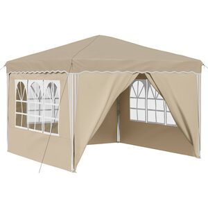 vidaXL Pop-up Festtelt Krem 288 x 288 x 245 cm Oxford Stoff