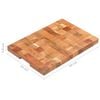 vidaXL Skj&aelig;rebrett 50x34x3,8 cm heltre akasie