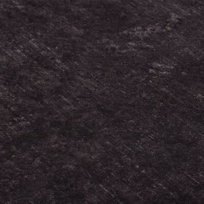 vidaXL Vaskbart teppe 80x300 cm svart og gull sklisikker