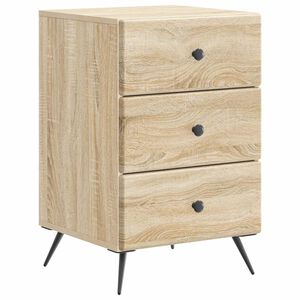 vidaXL Nattbordskap Sonoma eik 43 x 41 x 66,5 cm Konstruert tre