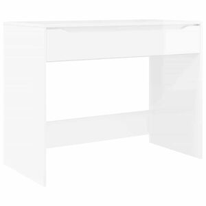 vidaXL Skrivebord H&oslash;gglans Hvit 100 x 50 x 78 cm Konstruert tre