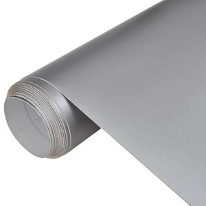vidaXL Bilfolier 2 stk matt s&oslash;lv 100x150 cm+50x150 cm