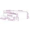 vidaXL Sengestamme med skuff Gamle tre 193 x 78 x 50 cm Konstruert tre