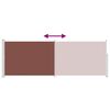 vidaXL Uttrekkbar sidemarkise 160 x 500 cm brun