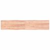 vidaXL Bordplate lysebrun 200x40x(2-4)cm behandlet heltre naturlig