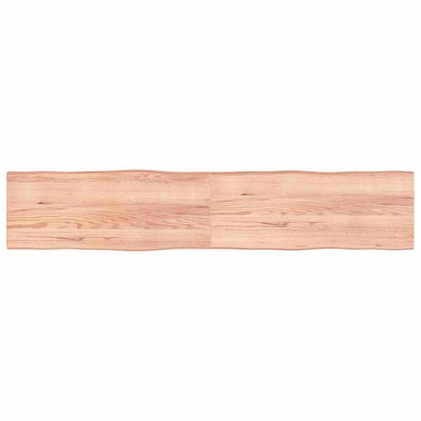 vidaXL Bordplate lysebrun 200x40x(2-4)cm behandlet heltre naturlig