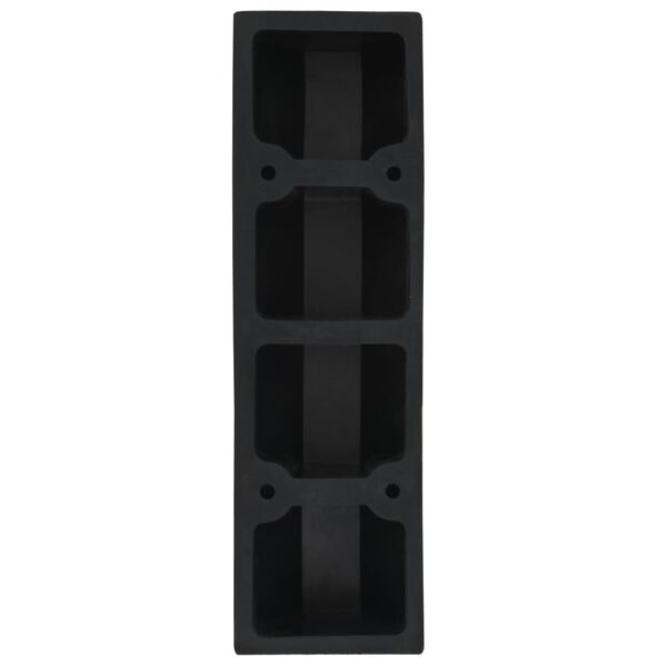 vidaXL Parkeringsklosser 2 stk gummi 49x15x9 cm