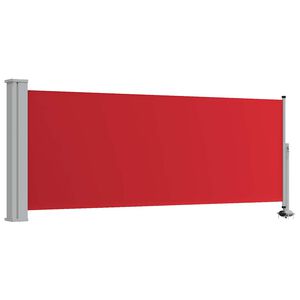 vidaXL Uttrekkbar sidemarkise 100x300 cm r&oslash;d