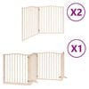 vidaXL Hundeport sammenleggbar 8 paneler 640 cm poppeltre