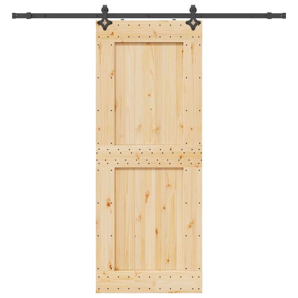 vidaXL Skyved&oslash;r med monteringstilbeh&oslash;r 90x210 cm heltre furu