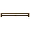 vidaXL Monitorstativ honningbrun 100x27x15 cm heltre furu