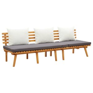 vidaXL Utend&oslash;rs dagseng 200x65 cm heltre akasie
