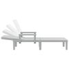 vidaXL Høydejusterbar solseng 4-veis 155,5x57x28 cm polypropylen