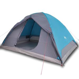 vidaXL Kuppeltelt for camping 6 personer bl&aring; vanntett