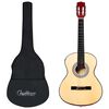 vidaXL Klassisk gitar for nybegynnere med veske 3/4 36"