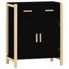 vidaXL Skjenk svart 62x38x75 cm konstruert tre