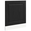 vidaXL Oppvaskmaskin-panel Kalmar Svart Eik 60 x 1,5 x 57 cm