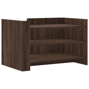 vidaXL Salongbord brun eik 80x50x50 cm konstruert tre