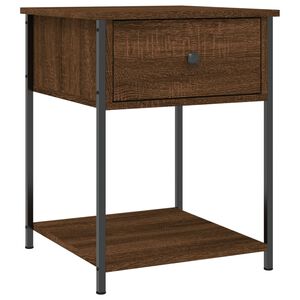 vidaXL Nattbord brun eik 44x45x58 cm konstruert tre