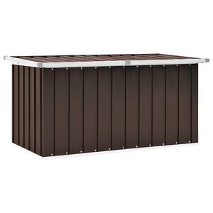vidaXL Oppbevaringsboks for hagen brun 129x67x65 cm