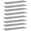vidaXL Hylleplater 8 stk betonggr&aring; 100x30x1,5 cm sponplate