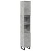 vidaXL Baderomsskap betonggr&aring; 30x30x190 cm konstruert tre
