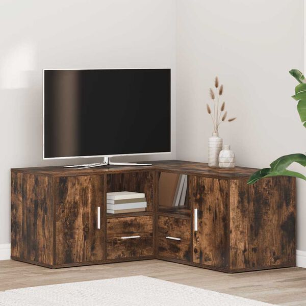 vidaXL Hj&oslash;rneskap sonoma eik 160x40x45 cm sponplate