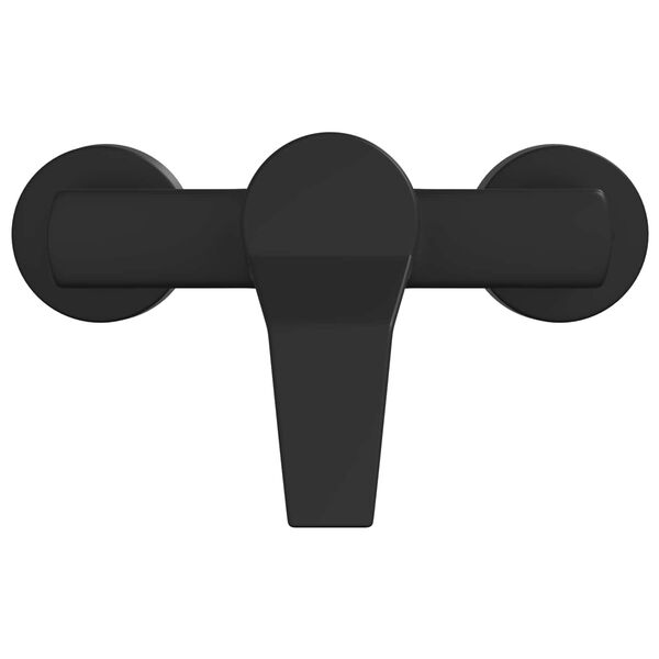 vidaXL Dusjblandebatteri Svart G 1 / 2 tommer Messing