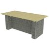 vidaXL Hagebord med st&aring;lgabion 180x90x74 cm furu