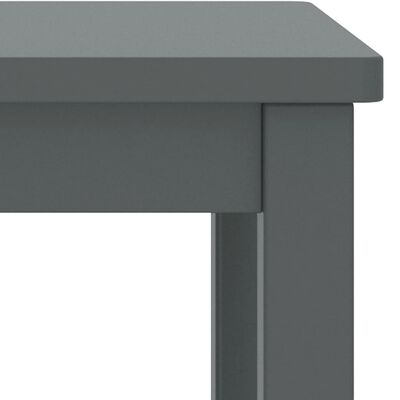 vidaXL Nattbord mørkegrå 35x30x47 cm heltre furu