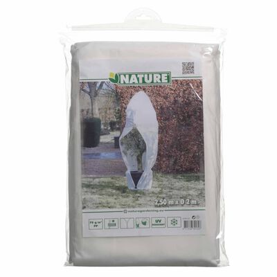 Nature Vintertrekk med glidelås fleece 70 g/m² hvit 2,5x2x2 m