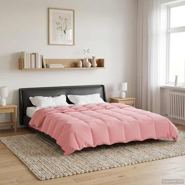 vidaXL Sommerdyne Quilted Rosa 240 x 260 cm Mikrofiber