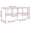 vidaXL Skostativ stablebar artisan eik 89,5x30x40 cm