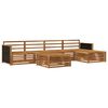 vidaXL Utend&oslash;rs sofa-sett 6 pcs Naturlig 79 x 79 x 37 cm