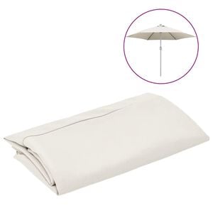 vidaXL Erstatningsstoff for hageparasoll sandhvit 300 cm