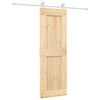 vidaXL Skyved&oslash;r Naturlig og Hvit 70 x 210 cm Massiv Furu Tre