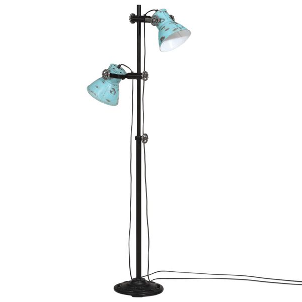 vidaXL Vegglampe 25 W denimblå 25x25x90/140 cm E27