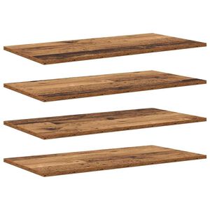 vidaXL Bokhyllebrett 3 niv&aring;er 4 stk. 80 x 40 x 1,5 cm Konstruert tre